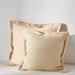 Anthropologie Accents | Anthropologie-Luxe Linen Blend Pillow-Natural 18" X 18" | Color: Cream | Size: Os