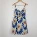 Anthropologie Dresses | Anthropologie Porridge Blue Floral Mini Sleeveless Sundress Women's Size Small | Color: Blue | Size: S