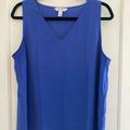 Nine West Tops | Cornflower Blue Sleeveless Shell Top | Color: Blue | Size: L