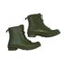 Ralph Lauren Shoes | Lauren Ralph Lauren Women’s Rain Boot Rubber Mikenna-Bo-Rai Green Lace Up Size 7 | Color: Green/Orange | Size: 7