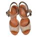 Coach Shoes | Coach Women's Tan Platform Heel Sandal Shoes Size 8 | Color: Brown/Cream | Size: 8