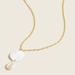 J. Crew Jewelry | J. Crew Freshwater Pearl Disk Pendant Necklace | Color: Gold/Red | Size: Os