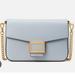 Kate Spade Bags | Kate Spade Katy Flap Chain Leather Crossbody Convertible Clutch Bag | Color: Blue/Gold | Size: Os