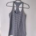 Lululemon Athletica Tops | Lululemon Cool Racerback Ii. Workout Tank. Size 6. Nearly Perfect. Navy Gingham | Color: Blue/White | Size: 6