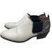 Coach Shoes | Coach Devin Leather And Snake Print Booties Womens 10b White | Color: White | Size: 10