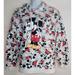 Disney Tops | Disney Mikey Mouse Hoodie Women M All Over Print Classic Sweatshirt | Color: Black/Gray | Size: M