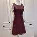 J. Crew Dresses | J. Crew Sleeveless Fit And Flare Maroon Tweed Dress Size 4 Pre-Owned Like New. | Color: Red | Size: 4