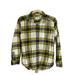 American Eagle Outfitters Tops | American Eagle Boyfriend Fit Flannel Shirt Women’s Xsmall Yellow Blue | Color: White/Yellow | Size: Xs