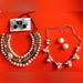 Zara Jewelry | Mixed Costume Jewelry Lot Of 6 Pieces, Zara Necklace, Vendome Clip Earrings, Etc | Color: Orange/Silver | Size: Os