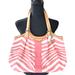 Coach Bags | Coach Authentic Designer Signature Pink And White Zebra Print Shoulder Handbag | Color: Pink/White | Size: L.With Strap 22" W. 20" D. 6"