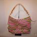Dooney & Bourke Bags | Dooney Bourke Pink/Green Zebra Print Leather Shoulder Bag | Color: Green/Pink | Size: Os