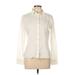 H&M Long Sleeve Button Down Shirt: Ivory Tops - Women's Size 12