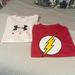 Under Armour Shirts | Lot Of 2 Large Under Armour T Shirts Flash New Without Tags Ali Worn Once | Color: Red/White | Size: L