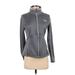 The North Face Track Jacket: Gray Solid Jackets & Outerwear - Women's Size Small