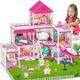 Princess Castle House for Girls, Dollhouse Playset, 3-Story 8 Rooms Playhouse with 1 Doll Toy Figure and Furniture & Accessories, Toy Gifts for Kids 3 4 5 6 7 8 9+ Year Old