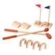 HEMOTON 1 Set Golf Toy Golf Games for Outside Toys Practice Holes Toys Mini Golf Balls Outdoor Toys Sports Toys Golfs Toy for Sweat Suit Puzzle Child Props Wooden