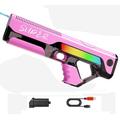 Electric Water Gun for Kids & Adults, Powerful Water Gun, Range 10M, Automatic Water Absorption, Electric Water Gun Toy, Electric Squirt Gun Water Blaster for Outdoor Beach Pool Toys (Pink)