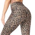 JNWHY Leggings Womens Women Yoga Pants Fitness Jacquard Push Up Sweatpant Sports Running Bodybuilding Athletics Gym Workout Trousers M Leopardbrown