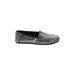 TOMS Flats: Gray Leopard Print Shoes - Women's Size 9 1/2 - Almond Toe