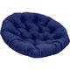 HRTS Papasan chair cushion Round Outdoor Waterproof Egg Chair Pad, Thicken Papasan Chair Cushion, Rattan Swing Egg Chair Garden Patio Indoor Outdoor Balcony and Living Room,A,170x170cm