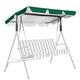 WingFly Replacement Canopy for Swing Seat, 2/3 Seater Sizes Hammock Cover Top Garden Outdoor Furniture Swing Chair Different Sizes Colors for Garden Outdoor Patio (210 x 145 cm) (Green)