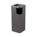 Outdoor Dustbins Stainless Steel Trash Can Vertical Square Trash Can with Ashtray Side Opening Commercial Stainless Steel Wire Drawing Trash Can Commercial Large Trash Can Heavy Duty Garbage Ca