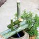 Bamboo Water Fountain with Pump Outdoor Feature Pond Decor Rocking Spout Handmade