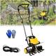 ELzEy Rotavator Garden Gear Electric Garden Tiller,Cultivator Rotavator,6 Blades,tillage depth 22cm,Plow width 45cm for Garden Vegetable Plots.