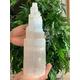 FEECOZ Selenite Tower lamp White Natural Crystal lamp Crystal Stone Natural Luster (Size : 18cm)