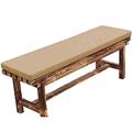 Waigg Kii Waterproof Garden Bench Cushion 2/3 Seater Outdoor Indoor,100/120cm Garden Bench Cushions Seat Pad Mat for Swing Patio Garden Home (100x45cm,Beige)