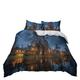 Single Duvet Cover Set Blue Duvet Cover Sets Soft Microfibre Duvet Covers Hypoallergenic Duvet Cover Double Washable Zipper Closure Double Duvet Cover with 2 Pillowcases 50x75cm