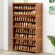 UIHECTA Shoe Storage, 3/5/7/9-Tiers Bamboo Shoes Rack, Entryway Shoe Storage Shelf, Bamboo Shoe Cabinet, with Flip Door, for Hallway/Living Room/Bedroom/Closet,9Tier,70cm