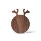 VIPAVA Chopping Boards Round Solid Wood Cutting Board for Family, with Good Looking Handle, Can be Used As a Bread Pan