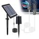 Decdeal Solar Powered Air Pump Kit - 3 Modes, 6V 4W Solar Panel, Air Pump,Air Hoses and Airing Stones, No Noise, Solar Pond Aerator for Garden Pond Tank Fish
