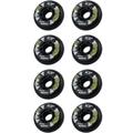 Indoor/Outdoor Roller Skate Wheels 85A Inline Skates Wheels 72MM/76MM Skates Replacement Wheel PU Creativity Wheels 8 Pack,Black,76MM