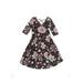 Dress - A-Line: Black Floral Skirts & Dresses - Kids Girl's Size 7