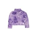 Justice Fleece Jacket: Purple Tie-dye Jackets & Outerwear - Kids Girl's Size 12