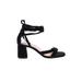BCBGeneration Sandals: Black Print Shoes - Women's Size 6 - Open Toe