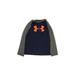Under Armour Active T-Shirt: Blue Color Block Sporting & Activewear - Kids Boy's Size 7