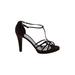St. John Heels: Black Solid Shoes - Women's Size 9 - Open Toe