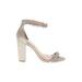 Jewel Badgley MIschka Sandals: Silver Shoes - Women's Size 10