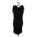 Banana Republic Monogram Casual Dress - Party: Black Print Dresses - New - Women's Size Large