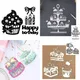 Dessert Shelf Cake Birthday cake ice cream candle Metal Cutting Dies Scrapbook Paper Mould Blade