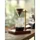 Pour Over Coffee Maker Stand With Vintage Wooden Base Adjustable Height Rack Dripper Filter Cup