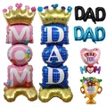 1pc Mother's Day Decorations Balloons I Love You Mom Dad Happy Father's Day Aluminum Film Balloons