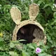 Hand-Woven Small Animals House Breathable Pet Nest Hedgehog Hamster Cage Straw Hamster Hut Creative