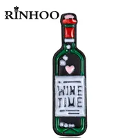 Rinhoo Wein Zeit Mini Rotwein Flasche Und Wein Gläser Paar Broschen Für Liebhaber Nettes Wein Tasse