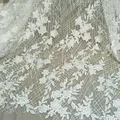 Fashion wedding gown dress lace 130 cm width wedding dress lace fabric ivory fabric sell by yard