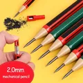 4pcs 2.0mm Mechanical Pencils Non Sharpening Pencils with Pencil Sharpener Writing Tools Korean