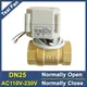 Power Off Return Brass DN25 Normally Open/Close Valve AC110V-230V 2 Way BSP/NPT 1'' Motorized Valve